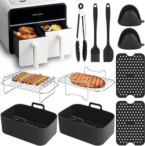 Ninja Af300eu Af400eu Foodi Dual Zone Accessoires pour friteuse à air chaud Ninja 7,6 L-9,5 l Accessoires pour friteuse à air chaud