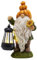 TERESA'S COLLECTIONS Gartendeko für Draußen, Herbstdeko, Gartenzwerge Wetterfeste mit Solarleuchte,Gartendeko,Halloween Dekoration Outdoor aus Kunstharz Gartenwichtel Solar Neujahrsgeschenk 29cm
