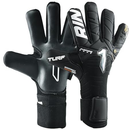 Rinat Kratos Turf BLK Torwarthandschuhe, Erwachsene, Schwarz, Größe 10