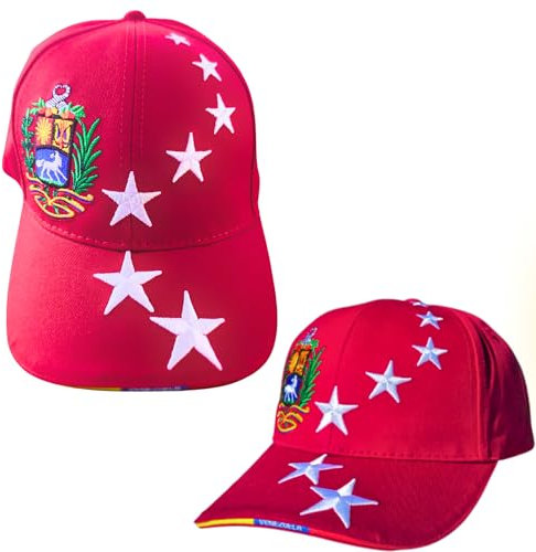Live Your Roots Bandera de Venezuela 7 Estrellas Histórica 1954–2006 El Contenido: 1 Gorra Vinotinto Talla M + 1 Pulsera “hasta EL Final” Representa la Bandera Venezuela 7 Estrellas (Vinotinto Sola)