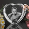 3D Kristall Foto, personalisierte Herzform Kristall Fotorahmen, personalisierte graviert mit Ihrem Foto Geschenk, Personalisierte Jahrestag Geburtstag Hochzeit Geschenke für Familie Freunde Liebhaber