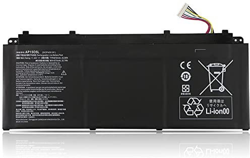 AP15O5L Laptop Battery Compatible for Acer Aspire S13 S5-371 Chromebook R13 CB5-312T Swift 1 SF114-32 Swift 5 SF514-51 Predator Triton 700 PT715-51 Spin 5 SP513-52N SP513-52N NP NP AP1505L 53.9Wh