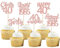 Xsstarmi 24 Pack Happy 40th Birthday Cupcake Toppers Forty Straight Outta 1985 Cupcake Picks Cheers to 40 Lengend Since 1985 Cake Decorations for 40th Birthday Party Decorations Supplies Rose Gold