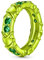 GNOCERing Glänzender Grüner Galvanisierter Bonbon Ring 925 Sterlingsilber Bunte Ring Herz CZ Stein Geschenk Ring Für Damen Frau mit Schmuckschatulle zum Valentinstag (Grün, 5)