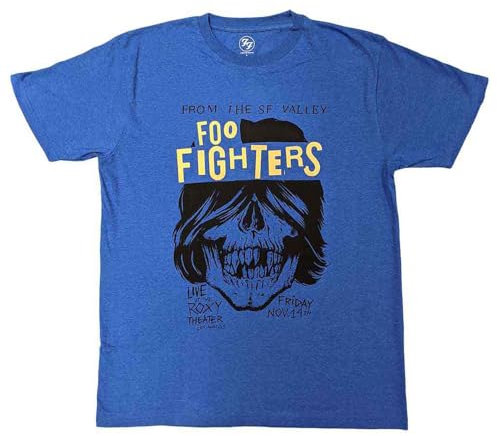 Foo Fighters Roxy Flyer T Shirt L Blue