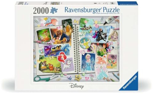 Ravensburger Erwachsenenpuzzle - 12001556 Disney Scrapbook - 2000 Teile für Erwachsene und Kinder ab 14 Jahren
