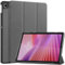SATURCASE Case for Lenovo Tab 10.1 2025 / Lenovo Tab K10 Gen 2 10.1 inch, PU Leather Flip Foldable Folio Stand Slim Light Auto Wake Up/Sleep Protective Tablet Cover (Gray)