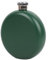 LABRIMP Flasque de Poche Acier Inoxydable Vert Flasque à Whisky Portable Couvercle Plat pour Voyages Activités Air