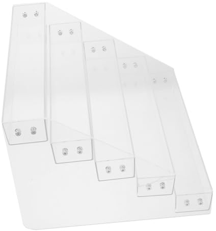 DECOMELODY Acryl Zigarettenregal 5 Etagen Transparent Aufbewahrungsständer für Supermärkte und Shops Platzsparend für 50 Packungen