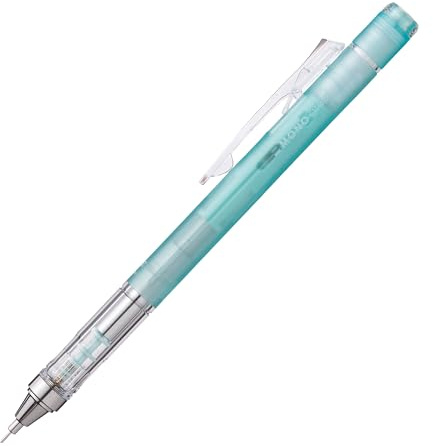 Tombow Mechanical Pencil MONO Graph 0.3 mm Transparent HB with Shake Mechanism Fine Lead Pencil Refillable Eraser Ideal for Fine Lines [SH-MG60-R3]