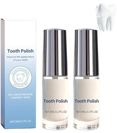 Smalto Per Denti Bianchi 5ml*2 - Tooth Paint, Formula Delicata Tooth Polish, Sbianca I Denti All'istante, Rimuove Le Macchie E Regala Un Sorriso Bianco E Naturalmente Radioso