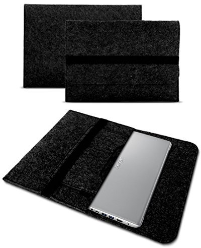UC-Express Sleeve Hülle kompatibel mit Acer TravelMate P4 13,3 Zoll Tasche Schutzhülle Filz Notebook Cover Laptop Case, Farbe:Dunkel Grau