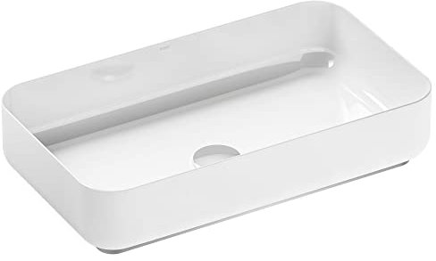 Alape˘ Schalenbecken, mit antibakterieller Oberfläche, emaillierter Stahl, rechteckig, 59,9cm x 11,8 cm x 34,9 cm, weiß
