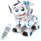 fisca Télécommande Robot Chien RC Interactif Intelligent Marche Danse Robot Programmable Chiot Jouet Électronique Animaux de Compagnie avec Lumière et Son pour Enfants Garçons Filles