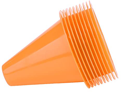 Alomejor 10 stücke Fußball Marker PE Sporttraining Verkehrskegel für Kinder Heim Gym Gym(Orange)