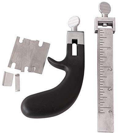 Professional Leather Strap Cutter Hand Cutting Tool Draw Gauge Leathercraft Strip Belt DIY Hand Cutting Leather Tools with Blades