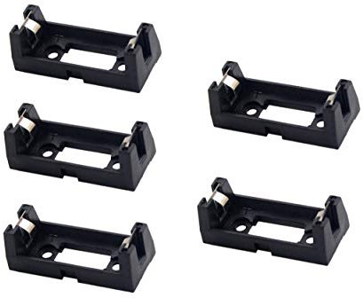 LampVPath (Pack of 5) CR123A Battery Holder Box Clip Case with PCB Solder Mounting Lead