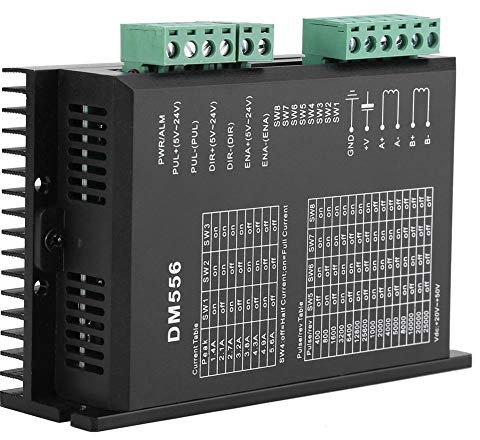 Steileren Motortreiber, 24V-50V DC DM556 2-Phasen-Schrittmotor-Treiber 42/57 Stepping Motor Driver