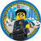 Procos 10232194 92246 - Lego City - Lot de 8 assiettes - 23 cm - Sans plastique - Pour anniversaire, fête à thème