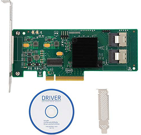 Scheda PCIe SATA, scheda controller PCIe SAS/SATA a 8 porte 6 Gbps per disco rigido SAS 9211-8i 2008E SATA3 4T, chip LSI 2008-8I