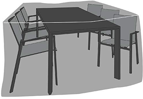 de Vries Premium SCHUTZHAUBE FÜR GARTENMÖBEL - RECHTECKIG - GRÖSSE L - XL - 250 x 150 x 94 cm