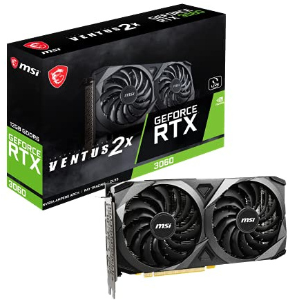 MSI GeForce RTX 3060 Ventus 2X 12G, scheda grafica da gioco, RTX 3060