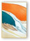 MWMG Handgemalte Acrylbilder, Orange Textur Geometrische Farbe Luxus Abstrakte Moderne Handgemalte Rahmenlose Ölgemälde Auf Leinwand Für Familie Wand Wohnzimmer Esszimmer Home Art Decor, 80X120C