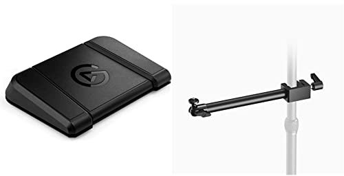 Elgato Stream Deck Pedal – Freihand-Studio-Controller, 3 Makro-Fußpedale, 20GBF9901, Schwarz & Solid Arm, Zusätzlicher Befestigungsarm für Kameras, Beleuchtung und mehr 10AAG9901