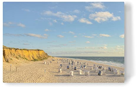 artboxONE Leinwand 150x100 cm Natur Das Rote Kliff auf Sylt von Michael Valjak