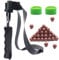 VALYPANOR Premium Slingshot Set Professional Hungting Slingshot for Sport and Outdoor Catapult Bundle with 200 Slingshot Ammunition + 3 Rubber Bands (Black)