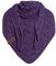 KNIT FACTORY - Dreiecksschal Sally - Damen Strickschal mit Wolle - Grob gestrickten Schal - Hochwertige Qualität - XXL Schal - 220x85 cm - Purple/Violett