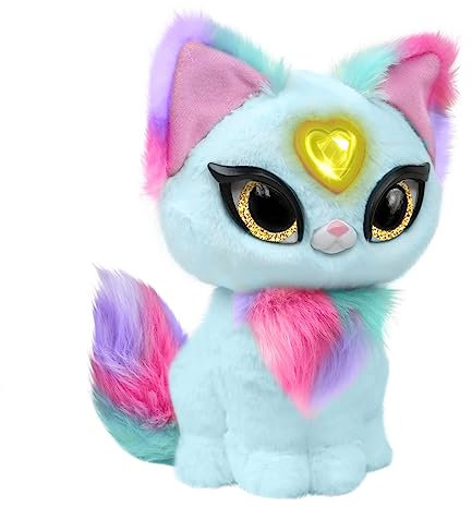 My Fuzzy Friends Magic Whisper Skye Blau, interaktives Plüschspielzeug mit Geräuschen, reagiert auf Sie und flüstert, Jungen und Mädchen ab 4 Jahren, berühmt (MYG00302)