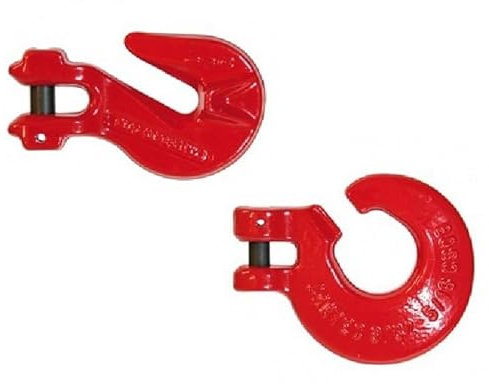 Joma-Tech | Schlinghaken und Parallelhaken Spar-Set | Ringdurchmesser: 8 mm | Zubehör für Rückeketten & Forstbedarf