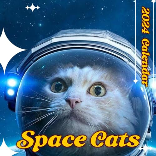 Space Cats Calendar 2024: 12-Month Calendar, January to December, 8.5 x 8.5 Inch Size, Tailored for Space Cats Enthusiasts, A One of a Kind Event Gift ... Celebrations, Featuring, US Holidays...