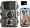 Ywmkasl cámara de caza 16MP 1080P, HD vigilancia impermeable 38 LEDs gran angular 120 ° infrarrojos visión nocturna animales trampas cámara fotográfica IP66 impermeable con tarjeta de memoria 32G