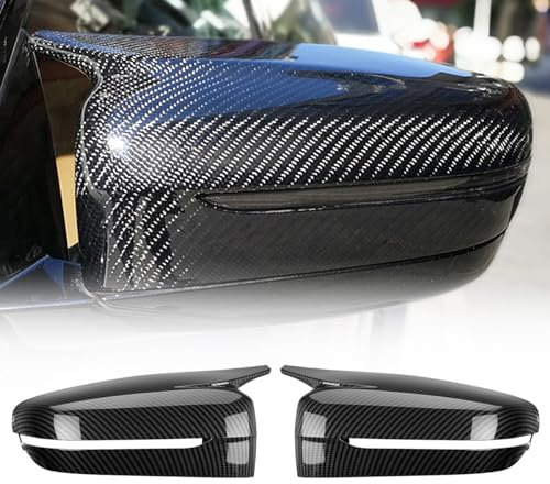 ACLONG Auto Spiegelkappen Außenspiegel Links Rechts Seitenspiegel Abdeckkappen 1 Paar Rückspiegelgehäuse Außenspiegelkappen Kompatibel mit BMW G20 G21 G30 G31 G11 G14 G15 (Farbe : Arbon Fiber Pattern)