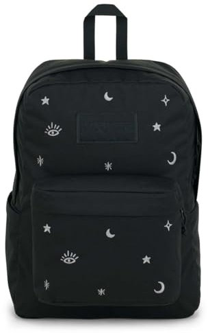 JanSport Superbreak Plus FX Backpack - Work, Travel, or Laptop Bag with Water Bottle Pocket, Nighttime Magic Silver, One Size, Superbreak Plus Fx Backpack