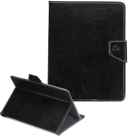 sourcing map Universal 8 Inch Tablet Case, Protective Folio PU Leather Shell Case for 8.0-8.7 Inch Touchscreen Tablet, Black
