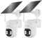 CAYVIS Telecamera Wi-Fi Esterno Senza Fili, 2K 3MP Videocamera Sorveglianza Esternocon Pannello Solare e Batteria, Visione Notturna a Colori,Rilevamento Umano PIR, 2 Vie Audio,Alexa (2 PCS)