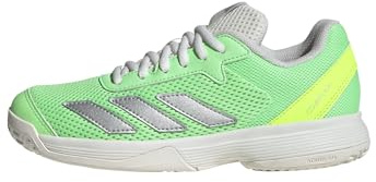 adidas Unisex Kinder Courtflash Tennis Shoes Kids Tennisschuhe, Pure Teal Silver Met Lucid Lemon