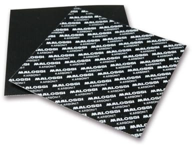 MALOSSI 27 7366.K0 Set di 2 Lastre in Karbonit 100x100 mm, Spessore 0.30 mm, per Lamelle su Misura