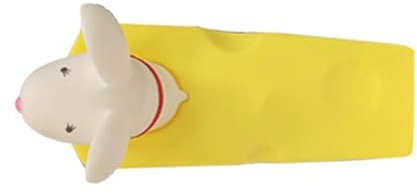 Cartoon Door Stopper Cute Animal Shaped Pu Deco Door W for White Cow Backlashes Ensu The of Your and Hands (White Mouse)