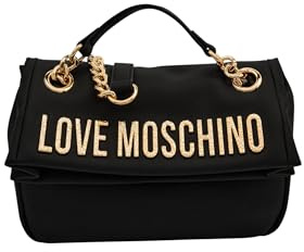 Love Moschino Tasche PU GRS schwarz + HAMMERED LOGO, Schwarz, Einheitsgröße
