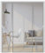 Mosquitera Puerta Magnética 150x200cm,Doble Apertura Lateral, Cierre Automático sin Huecos, Cortina Mosquitera para Puerta Corredera, Balcón y Terraza, Fácil Instalación, Gris