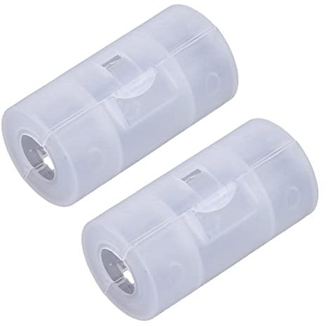 XFUYI 2x AA to C Size Battery Converter Adaptor Adapter for Case Plastic + Metal