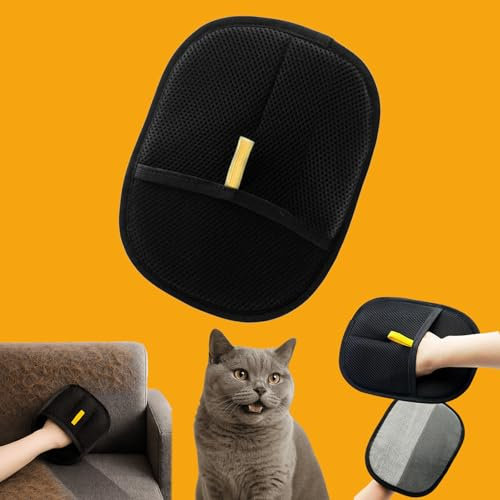 Snrtevu Fellmagnet, Static Removal Gloves, Versatile Double Sided Pet Grooming Gloves, Reusable Pet Hair Remover Glove for Dog & Cat Washing Deshedding Grooming (1pc)