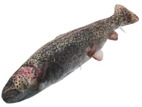 GOOHOCHY Fisch-dekor Kissen in Fischform Ausgestopftes Plüschfischspielzeug Für Junge Mädchen Flauschiges Kissen Als Fischpuppe Für Zuhause Und Reisen