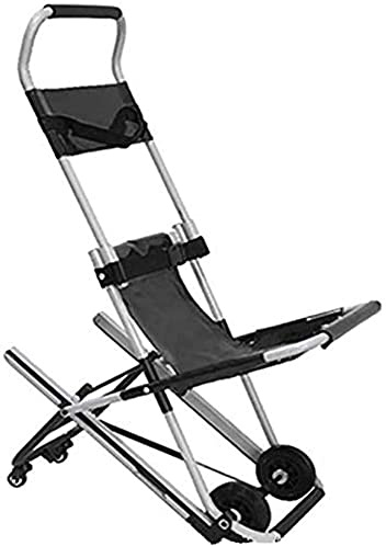 Silla de Ruedas eléctrica para Subir escaleras con cinturón de Seguridad - Silla de Ruedas eléctrica portátil, Ligera, con Ruedas Elevadoras, Plegable y fácil de Usar.