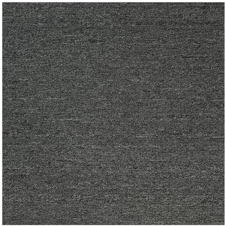 SUNNYNEST 20PCS Carpet Tiles 50×50cm, Heavy Duty Non-Slip Modular Floor Tiles, Square Carpet Rugs for Office, Bedroom, Living Room, Kitchen & Bathroom (Dark Gray)