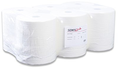 Funny St 77121 - Rollo de toalla de papel (6 unidades, 21 cm), color blanco